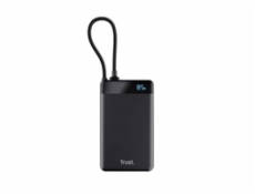 TRUST Powerbanka Fiera, 10000 mAh, S kabelem, 2x USB-C, černá
