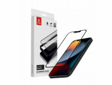 CRONG Tvrzené sklo 3D Armor Glass - iPhone 16e / iPhone 14 / iPhone 13 / iPhone 13 Pro + instalační rámeček