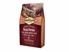CARNILOVE Cat Large Breed Duck and turkey - suché krmivo pro kočky - 2kg