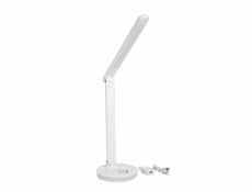 Platinet PDL400RGBW stolní LED lampa 12W stmívatelná, dotykové ovládání, USB port, bílá