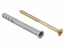 Wadfow Hmoždinka rámová 8x60mm+vrut 5.2x65mm,sada 15 ks