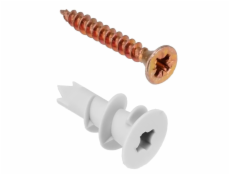 Wadfow Hmoždinka s vrutem do dřevotřísky sada 120ks