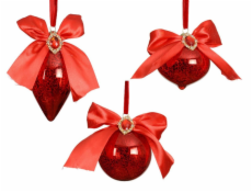 Vánoční hračka na stromeček Diamant, 8 cm, sklo