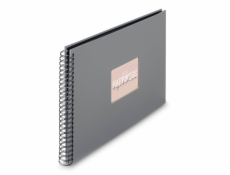 Hama  Fine Art  Spiral Steingrau 36x32 50 schwarze Seiten    9841