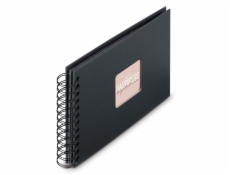 Hama  Fine Art  Spiral NewBlack 24x17 50 schwarze Seiten    9833