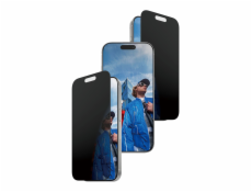 PanzerGlass - Ochrana obrazovky pro mobilní telefon - ultra-wide fit w. FASTFIT IN-A-BOX - sklo - s bezpecnostním filtrem - dvoucestné - barva rámu cerná - pro Apple iPhone 16 Pro, 17