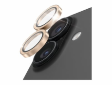 PanzerGlass Hoops - Chránic na objektiv pro mobilní telefon - glitter gold - pro Apple iPhone 16, 16 Plus, 17