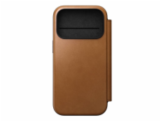 NOMAD pouzdro Modern Leather Folio Magsafe pro iPhone 17 Pro - English Tan
