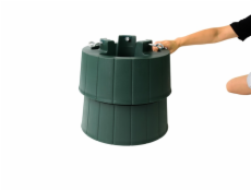 Stojan na vánoční stromeček 5107, zelený, 40 cm, 6,3 l