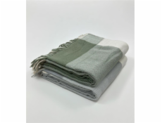 Domoletti TENDER pléd, bílá/šedá, 130 cm x 160 cm