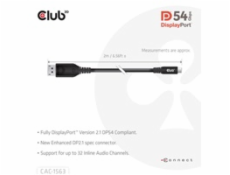 Club3D Kabel USB-C na DisplayPort 2.1 DP54 Bi-Directional, 8K120Hz, 4K480Hz, 2m