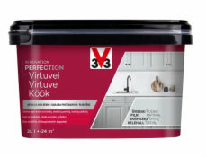 Smaltovaná barva V33 Perfection Kitchen, 2 l, světle šedá