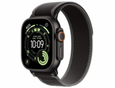 Apple Hodinky Ultra 3 GPS + Cellular 49mm černé titanové pouzdro, černý/uhlově šedý řemínek Trail – velikost M/L
