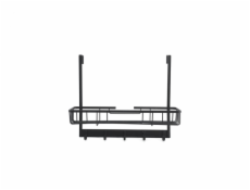 Závěsná polička na sprchové dveře Domoletti, černá