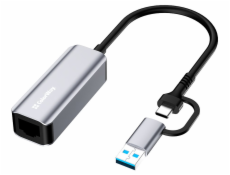 Colorway Adaptér USB-C nebo USB-A na RJ45/ 18cm Colorway Adaptér USB-C nebo USB-A na RJ45/ 18cm