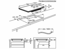 Electrolux EIV83443CT Černá Vestavěné 78 cm Indukční varná deska se zónami 4 zóna/zón Electrolux EIV83443CT Černá Vestavěné 78 cm Indukční varná deska se zónami 4 zóna/zón