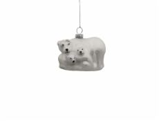 Vánoční hračka na stromeček Christmas Touch, 4 cm, sklo