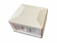 Neosazená zásuvka na omítku pro 1 keystone protiprachová