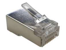 XtendLan Konektor RJ45 CAT6 STP, EZ type, drát 50u, balení 100ks