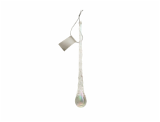 Vánoční hračky na stromeček Vánoční rampouch, průhledný, 18 cm