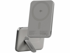 PanzerGlass empower bezdrátová Qi2 powerbanka 5000 mAh, MagSafe, Kickstand, grey