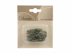 Vánoční háčky na hračky DECORIS 400005, zelené, 75 ks.