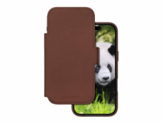 dbramante1928 Lynge - Pouzdro s klopou pro mobilní telefon - kompatibilita s MagSafe - kuže full-grain - dark tan