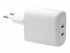 dbramante1928 re-charge - Sítový adaptér - 30 Watt - 2 výstupní konektory (24 pin USB-C) - bílá - Evropa