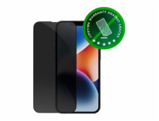 dbramante1928 Eco-shield - Ochrana obrazovky pro mobilní telefon - s bezpecnostním filtrem - barva rámu cerná - pro Apple iPhone 13, 13 Pro, 14, 16e