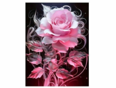 Norimpex Diamantová mozaika - růžové květy