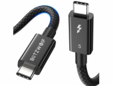 BlitzWolf BW-HDC8 240W kabel USB-C na USB-C, 0,.5m (černý)