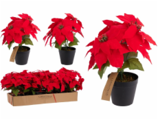 Umělá květina, vánoční hvězda, 30 cm