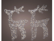 LED dekorace Jelen, 56 cm, 34 cm, 260 LED diod, 2 ks. LED dekorace Jelen, 56 cm, 34 cm, 260 LED diod, 2 ks.