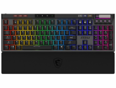 MSI herní klávesnice STRIKE PRO Wireless Silent/ bezdrátová 2,4GHz+BT/ mechanická/ RGB/ USB/ předložka/ CZ+SK layout