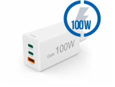 HAMA GaN, Rýchlonabíjačka, 2x USB-C PD/QC 100W