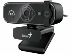 GENIUS FaceCam OPEN/ 5M Full HD/ Windows Hello/ autofocus/ 360° rotace/ 60° náklon/ USB-C/ USB/ UVC/ mikrofon/ černá