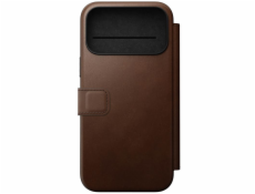 NOMAD pouzdro Modern Leather Folio Magsafe pro iPhone 17 Pro Max - Brown