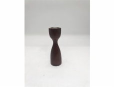 Svícen Domoletti, dřevěný, 15 cm, hnědý