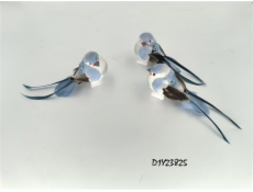 Dekorace ptáček Vánoční dotek, 10 cm