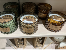 Vánoční svíčka, ve sklenici, 14 h, 80 mm x 100 mm