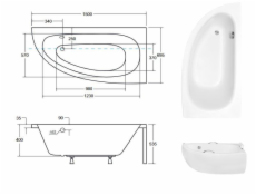 Vana BESCO MILENA PREMIUM PRAVÁ, 150×69,5×40 cm, pravá