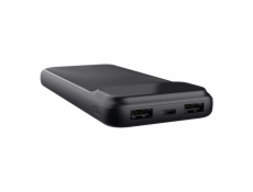 TRUST Powerbanka Avala, 10000 mAh, 1xUSB-C + 2xUSB, černá TRUST Powerbanka Avala, 10000 mAh, 1xUSB-C + 2xUSB, černá