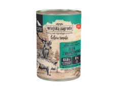 WIEJSKA ZAGRODA Lesní příchutě Zvěřina s vepřovým masem - Vlhké Krmivo pro psy - 400g WIEJSKA ZAGRODA Lesní příchutě Zvěřina s vepřovým masem - Vlhké Krmivo pro psy - 400g