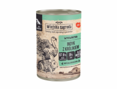 WIEJSKA ZAGRODA Krůta s králíkem - vlhké krmivo pro psy - 400 g