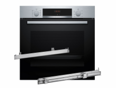 Piekarnik BOSCH HBA514BS3 + Prowadnice teleskopowe 1 poziomowe BOSCH HEZ538000