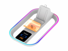 IPEGA P5P11 Charger Dock s RGB 2v1 pro Playstation Portal Remote Player a PS5 Ovladač White