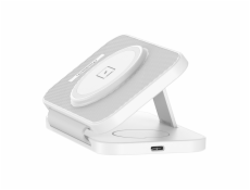 Indukční nabíječka Choetech T616-F 3 v 1 (bílá)