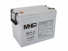 Baterie MHPower GE75-12 GEL, 12V/75Ah, T1-M6, Deep Cycle 
