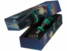 Sada bitů Wera 838 RA S/4 Vánoce 2025, s ráčnou (černá/zelená, 1/4, 5dílná)