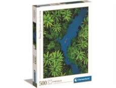Clementoni - Puzzle 500 Tropický pohled z ptačí perspektivy